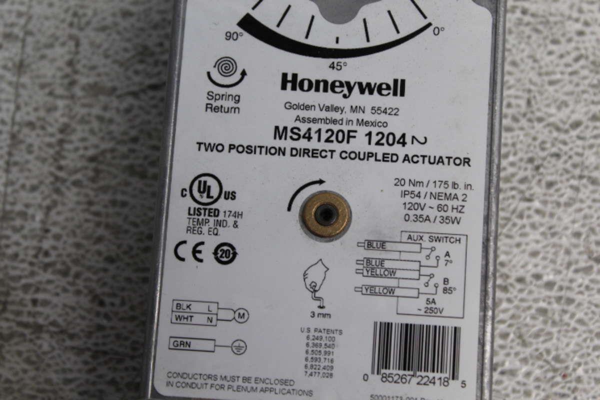 Honeywell 120V 0.035A 35W 60Hz 2 Position Direct Coupled Actuator