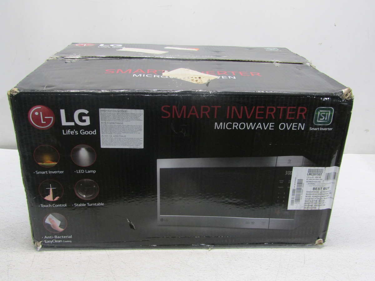 LG 2.0 cu ft Smart Inverter Microwave Oven Stainless Steel LMC2075ST eBay