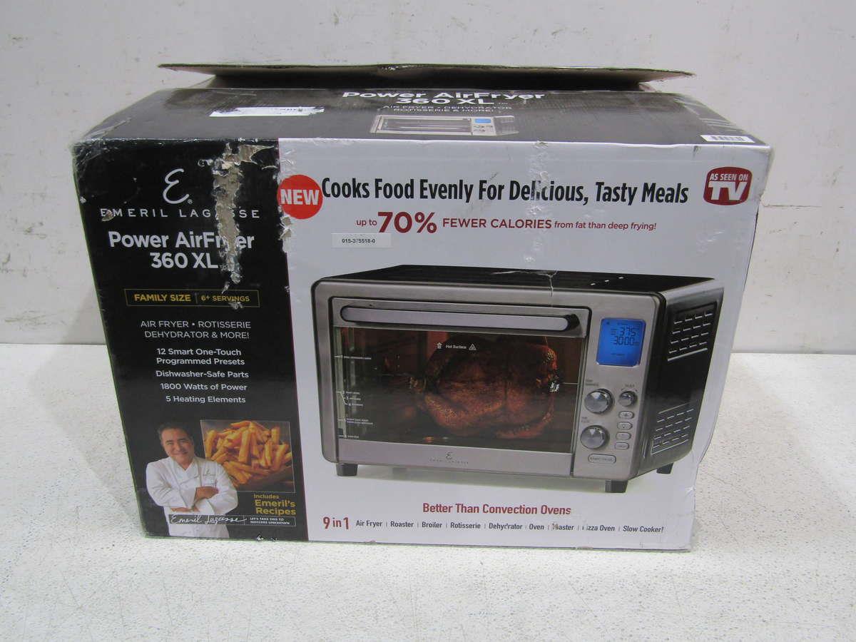 Emeril Lagasse 9 In 1 Power Air Fryer 360 Xl Silver Ebay 