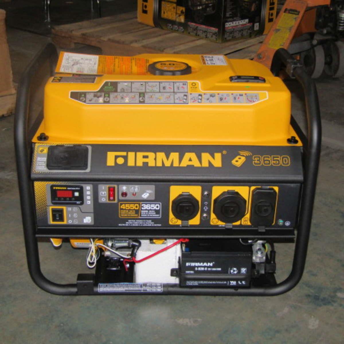 Firman P03608 4550/3650 Watt Gas Remote Start Generator, Carb eBay