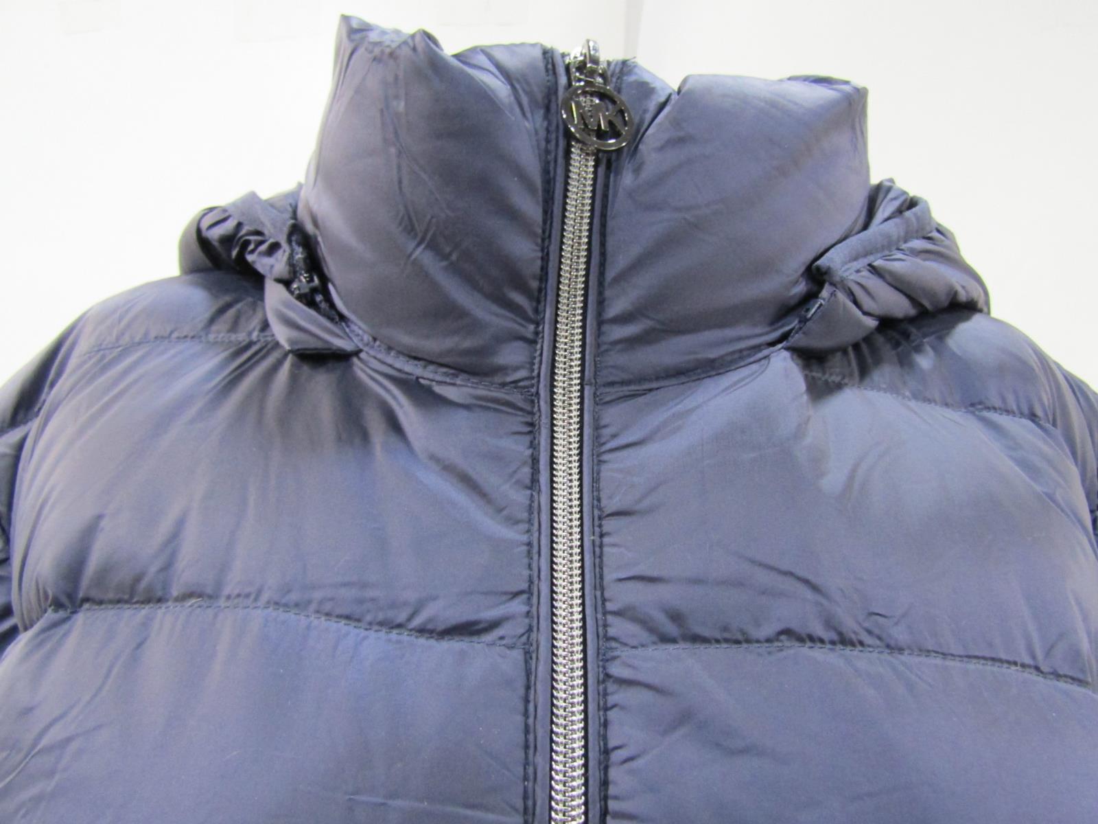 Michael Kors Women's US XL Packable Hooded Puffer Jacket Dark Blue | eBay