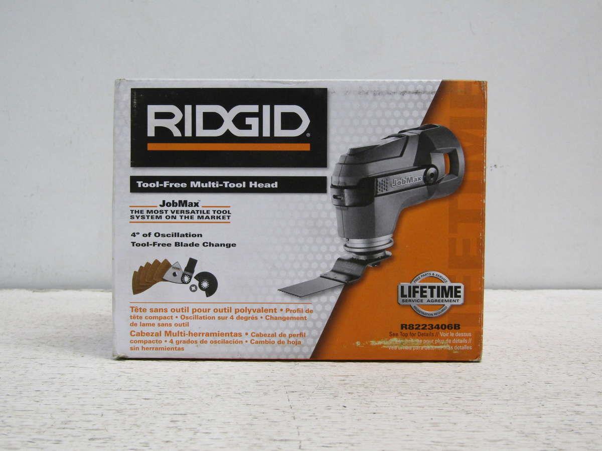 RIDGID JobMax 18Volt ToolFree MultiTool Head (Tool Only) R8223406B
