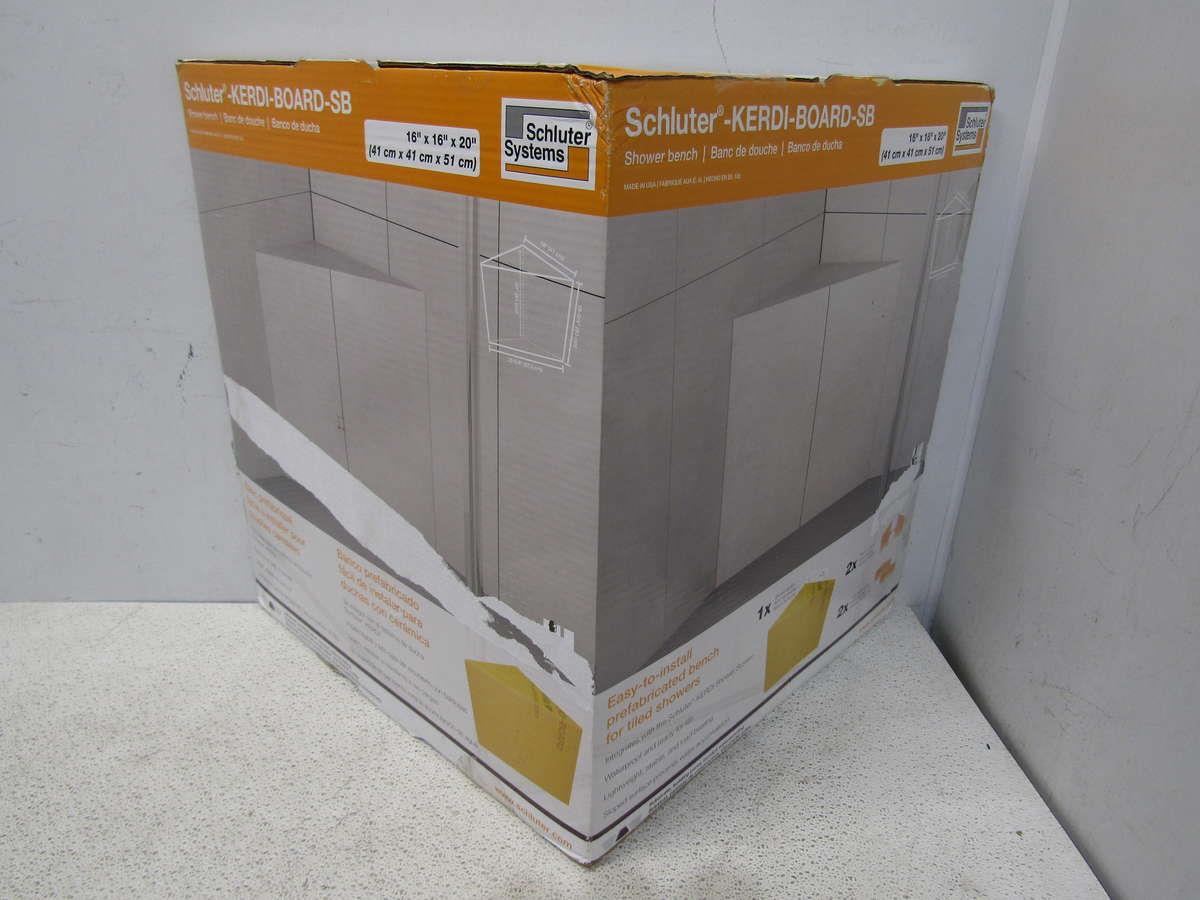 Schluter Systems Kerdi Board Shower Bench Triangular 16"x16"x20