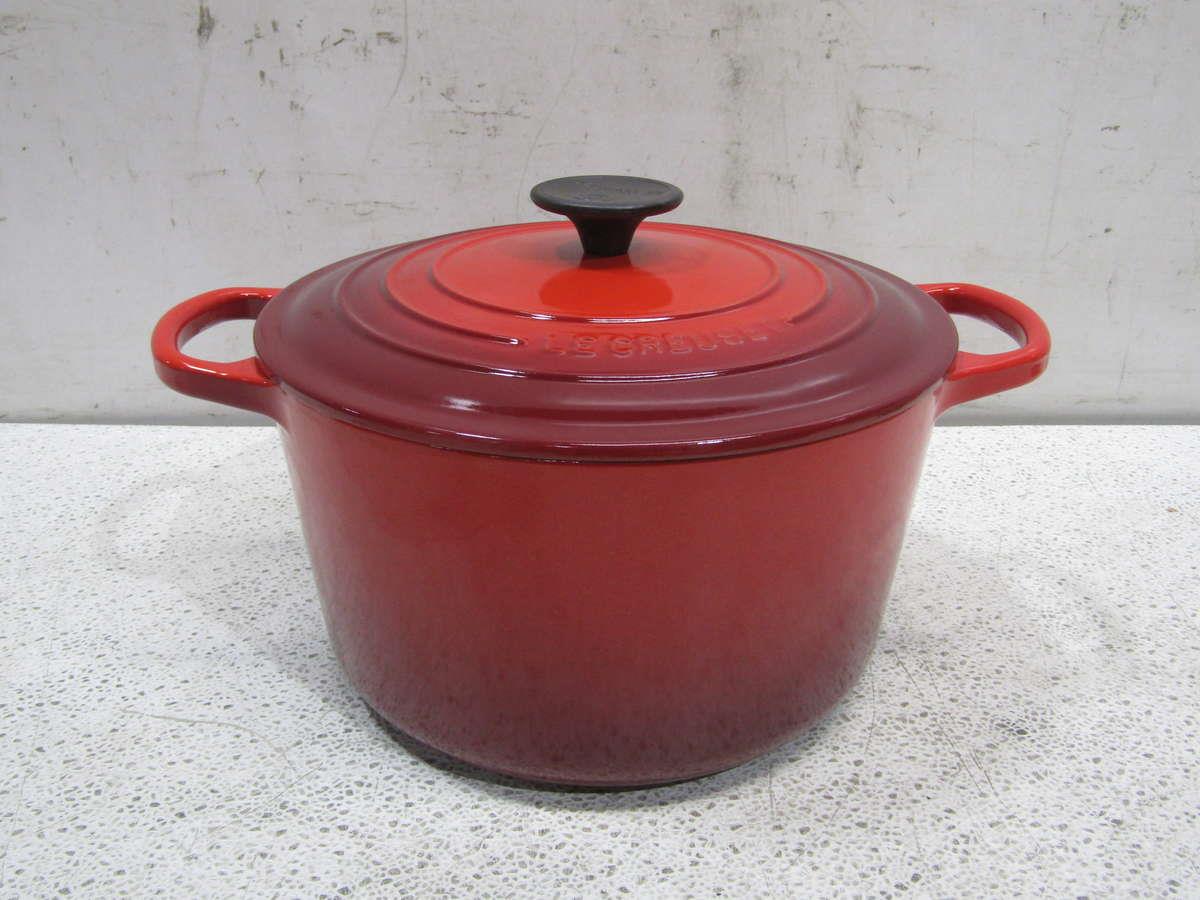 Le Creuset 5.25qt Round Deep Dutch Oven in Cerise 24147252979 eBay