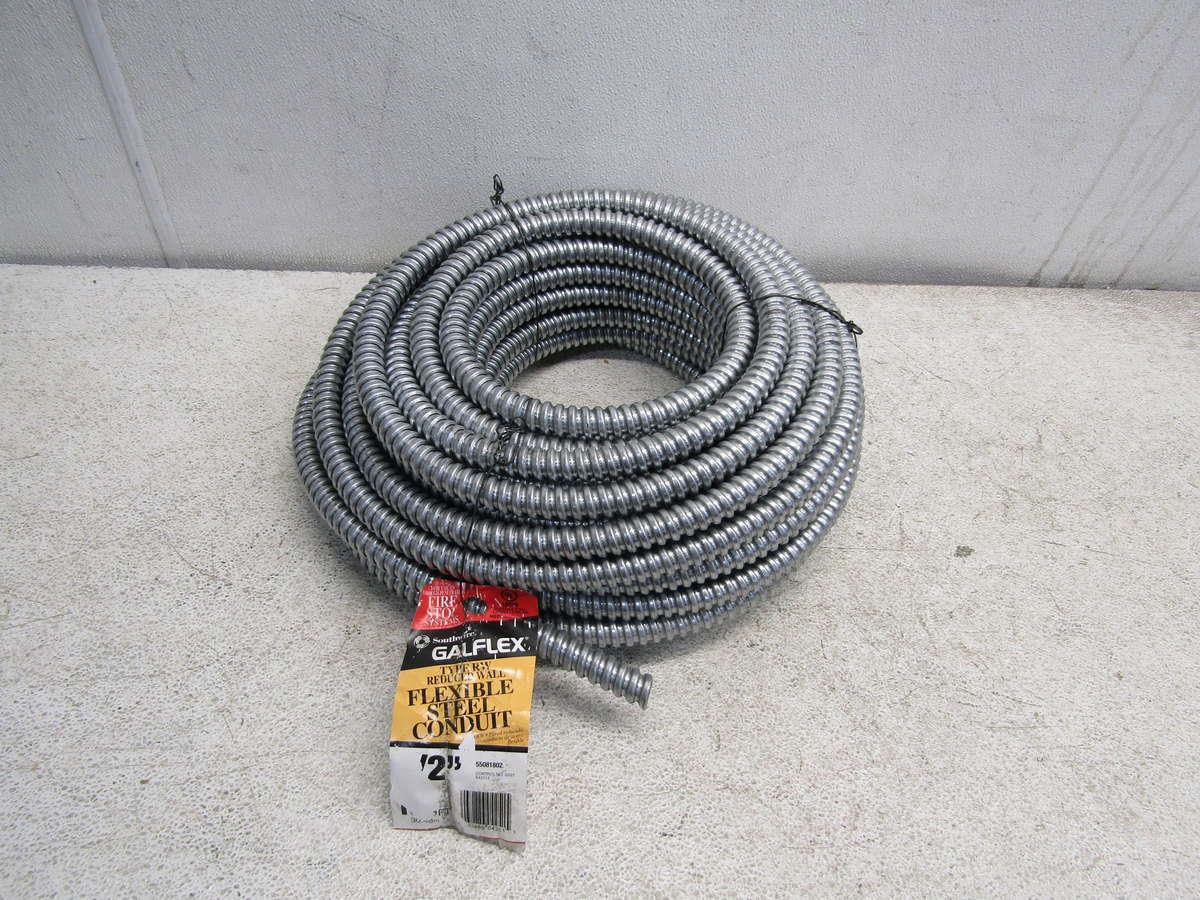 Southwire 1/2 In. X 100 Ft. Galflex RWS Metallic Armored Steel Flexible Conduit 55081802 - The Home Depot