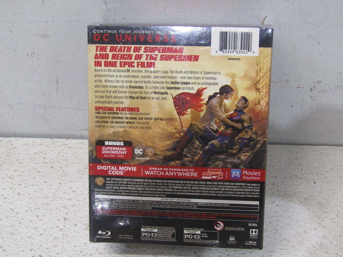 The Death and Return of Superman Complete Film Blu-Ray Limited-Edition ...