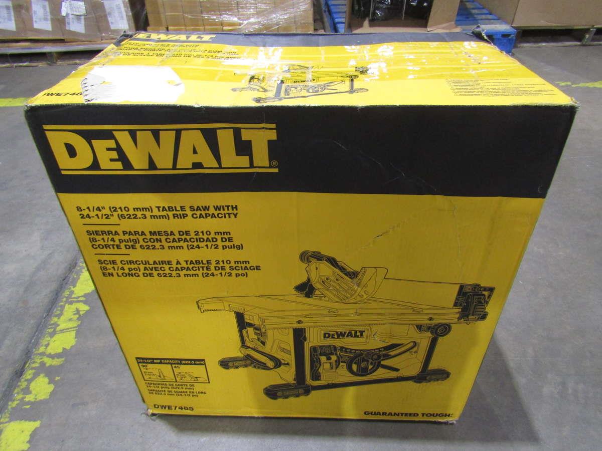 DEWALT 8.5in CarbideTipped Blade Portable Table Saw DWE7485 eBay
