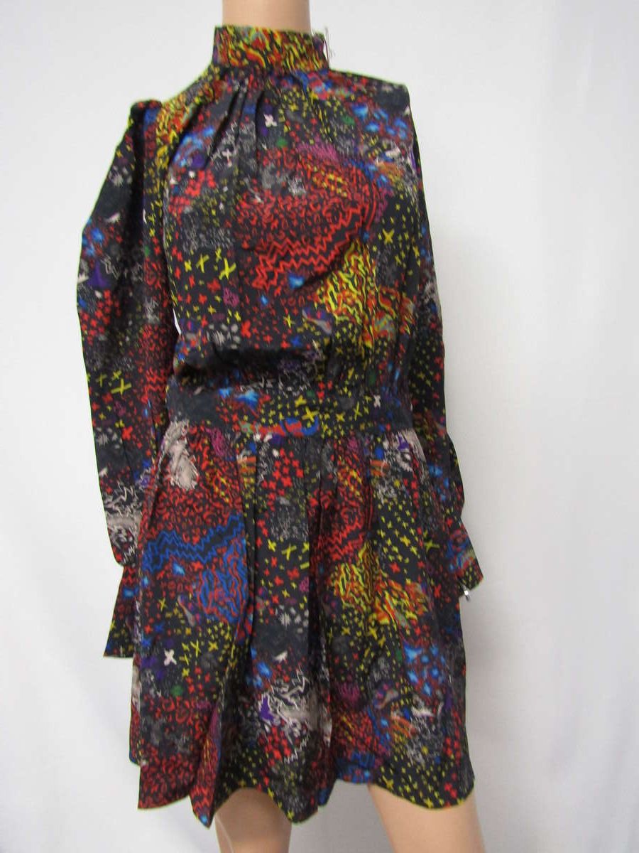 Zadig & Voltaire Women's US S/36 D-Ross Print Dress Black/Multi ...