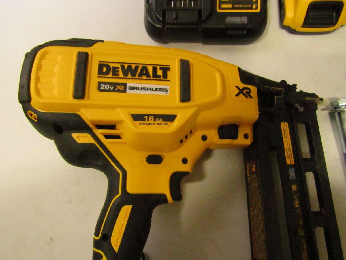 DeWalt DCN662 20V Max XR 16 GA Cordless Straight Finish Nailer Kit eBay