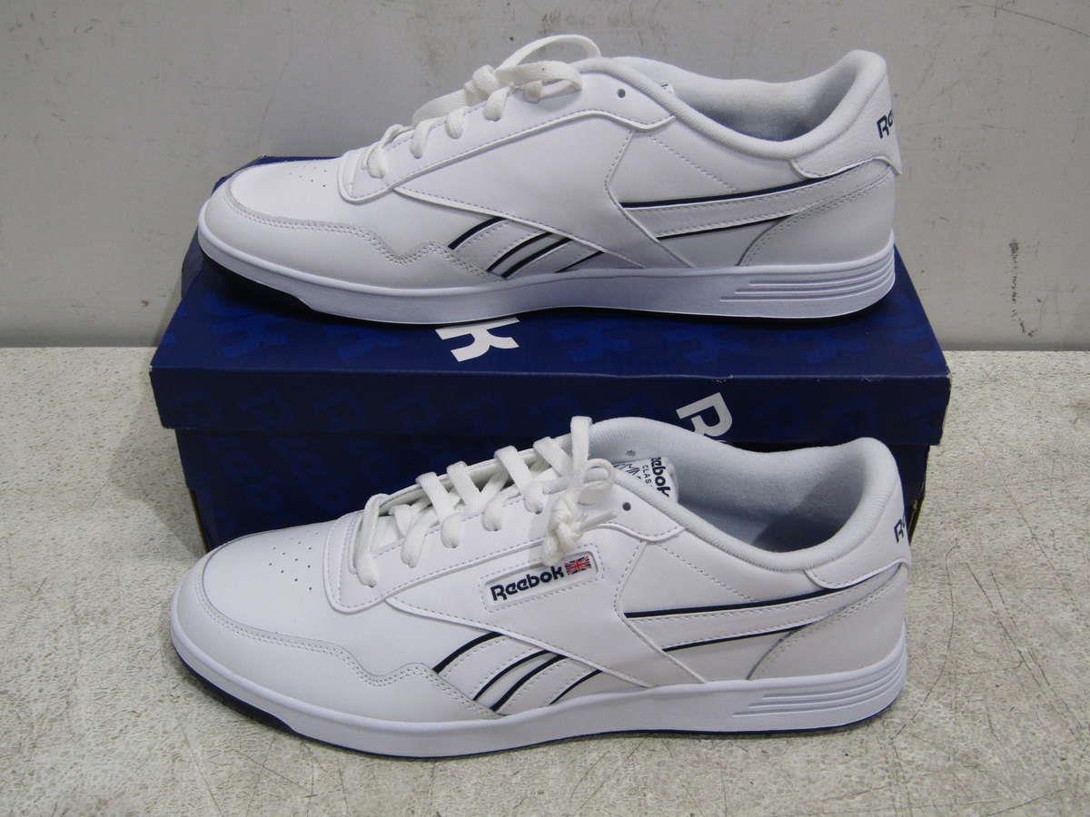 Reebok Mens 15 Club Ment Tennis Shoes, White/Conavy/White, EH2127 | eBay