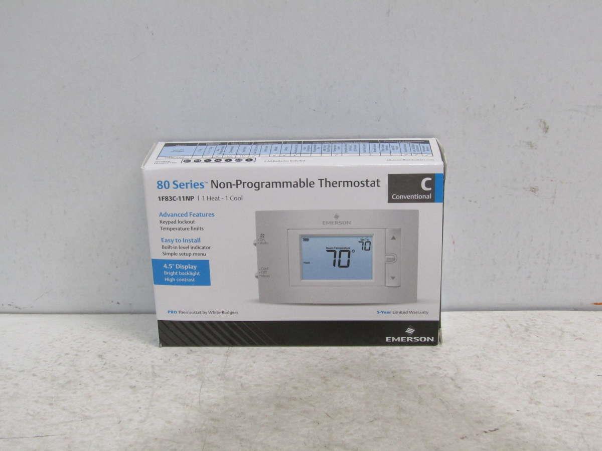 Lot of 6 Emerson 80 Series Digital NonProgrammable Thermostat 1F83C