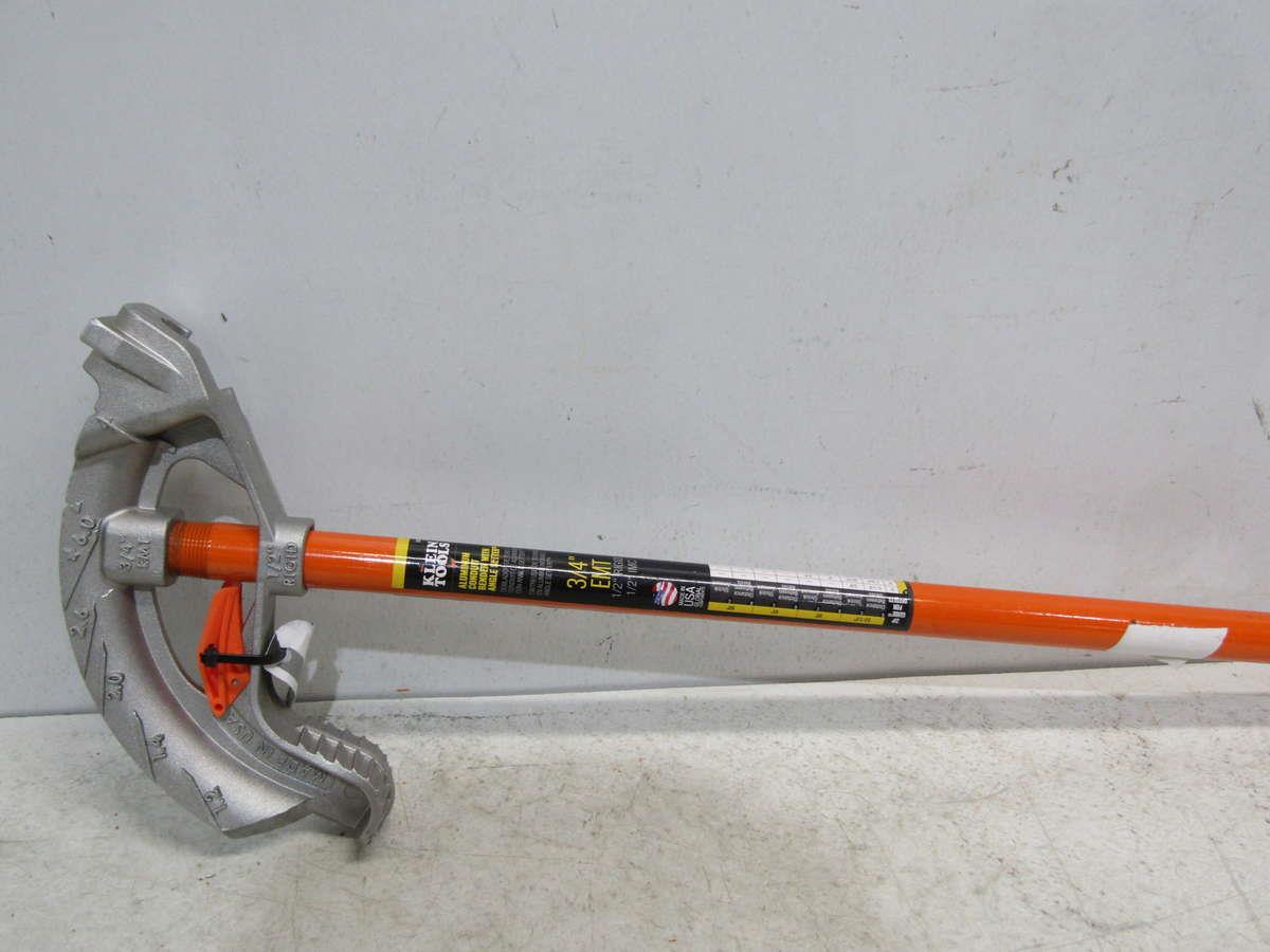 Klein Tools 3/4" EMT Aluminum Conduit Bender With Angle Setter 51607 eBay