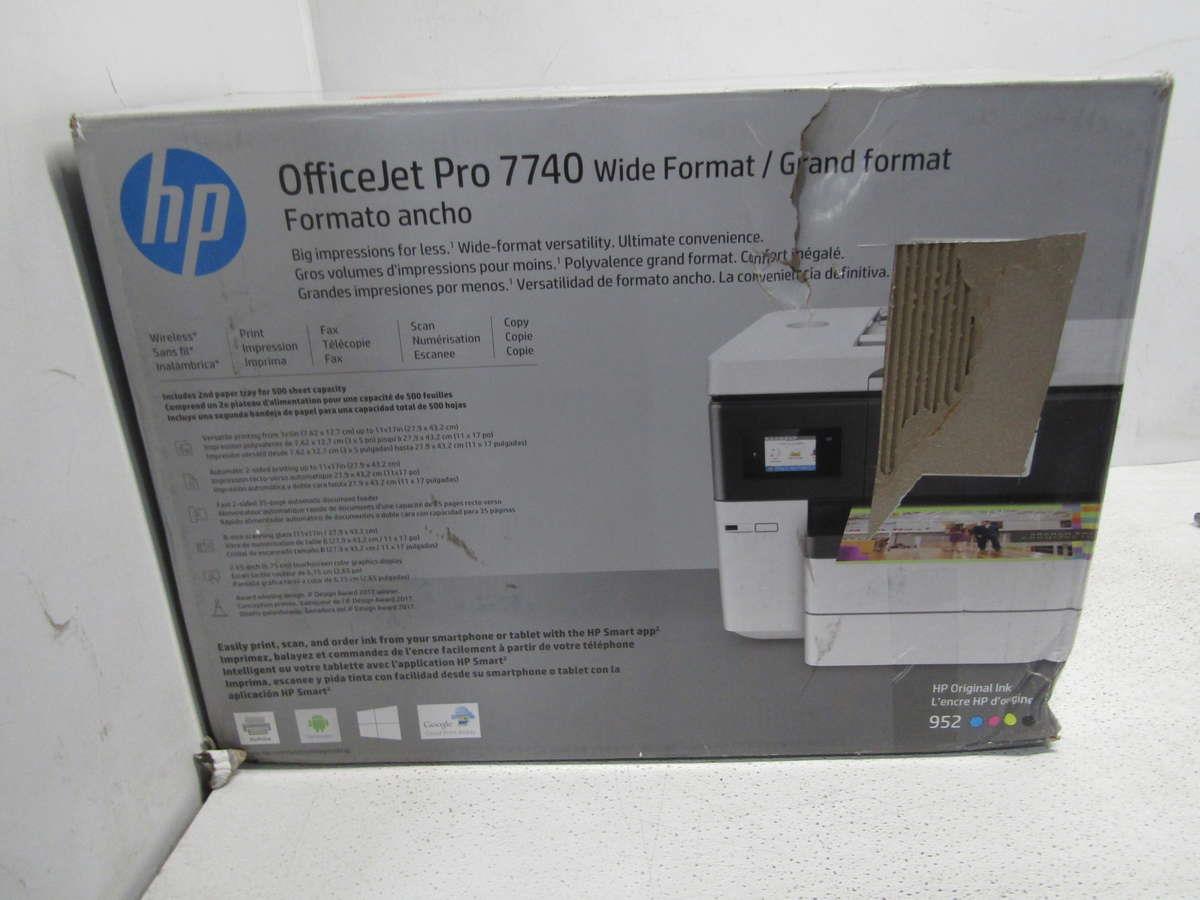 Hp officejet pro 7740 замена картриджа