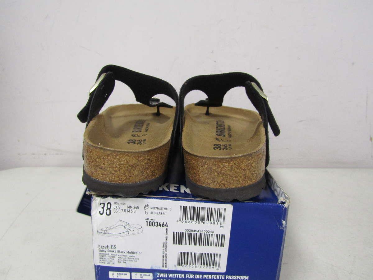 birkenstock gizeh snake black multi