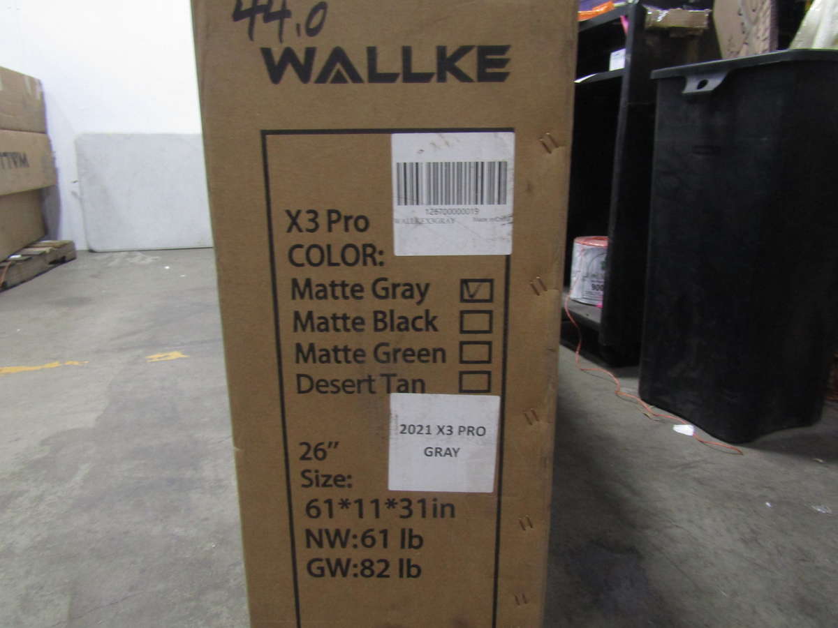 Wallke 2021 X3 Pro 26" Electric Bike Matte Gray