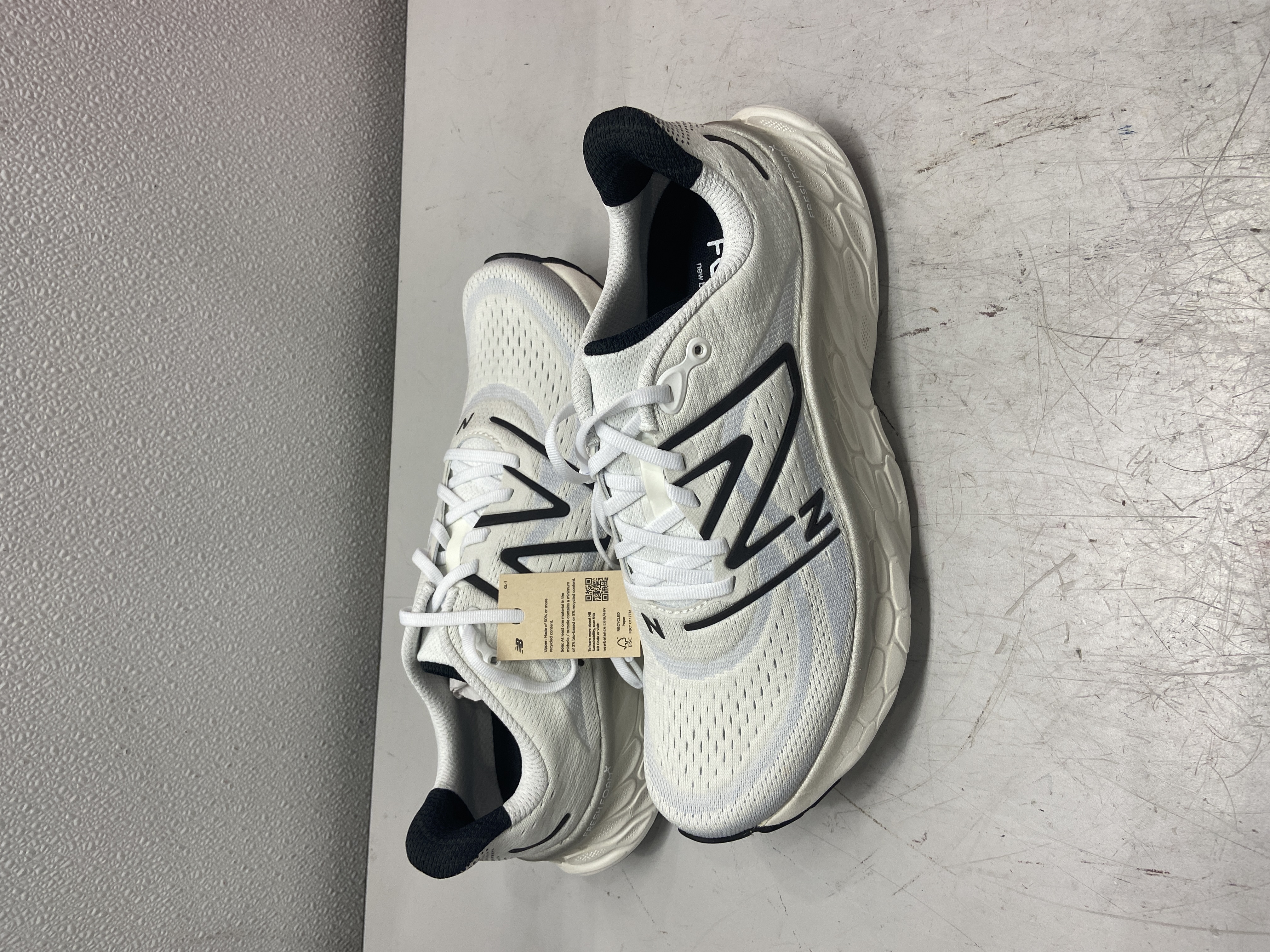 スニーカー New Balance Fresh Foam X More V4 WHITE New Balance Fresh Foam X More v4 Running Shoes (White) | Men