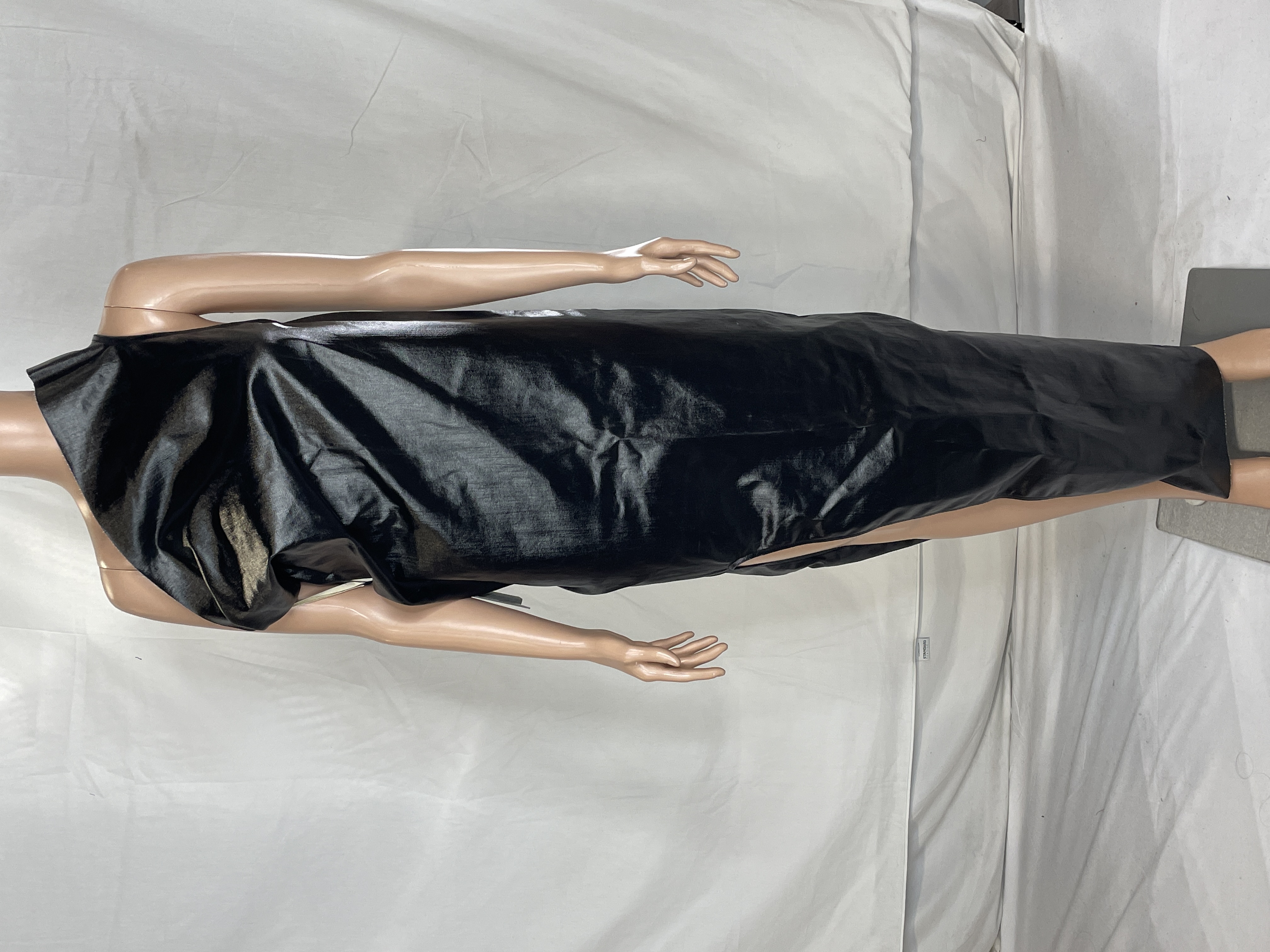 【関税込み】Rick Owens ブラック Athena デニム マキシドレス Black Athena Denim Maxi Dress by Rick Owens on Sale