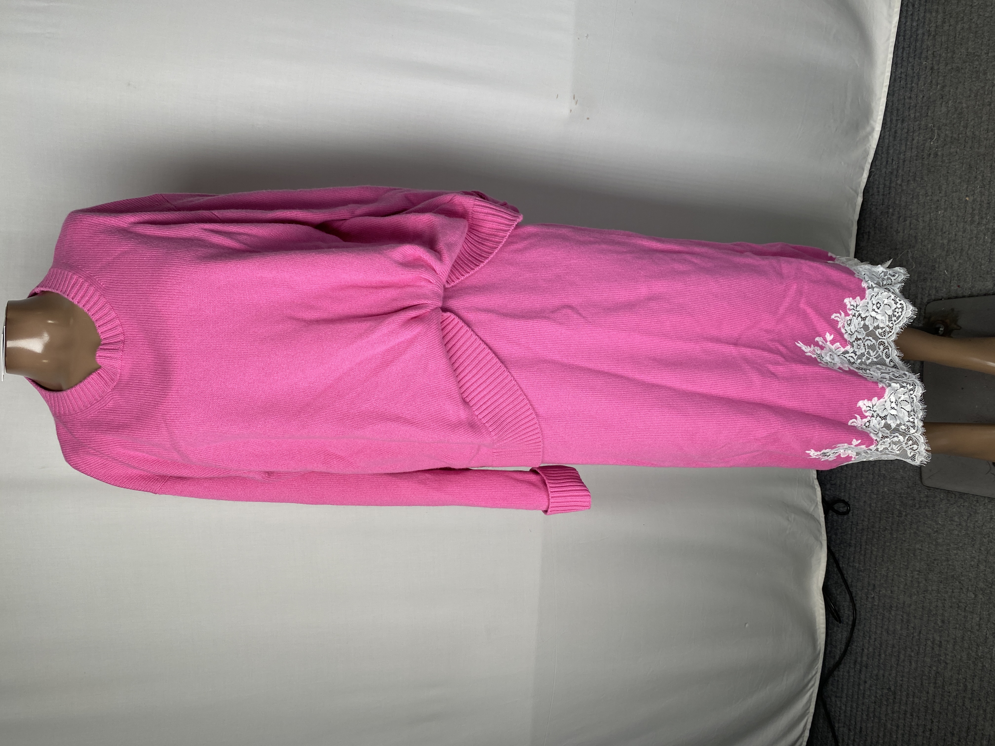 3.1 Phillip Lim Womens Midi Dress Pink Size L French Tuck