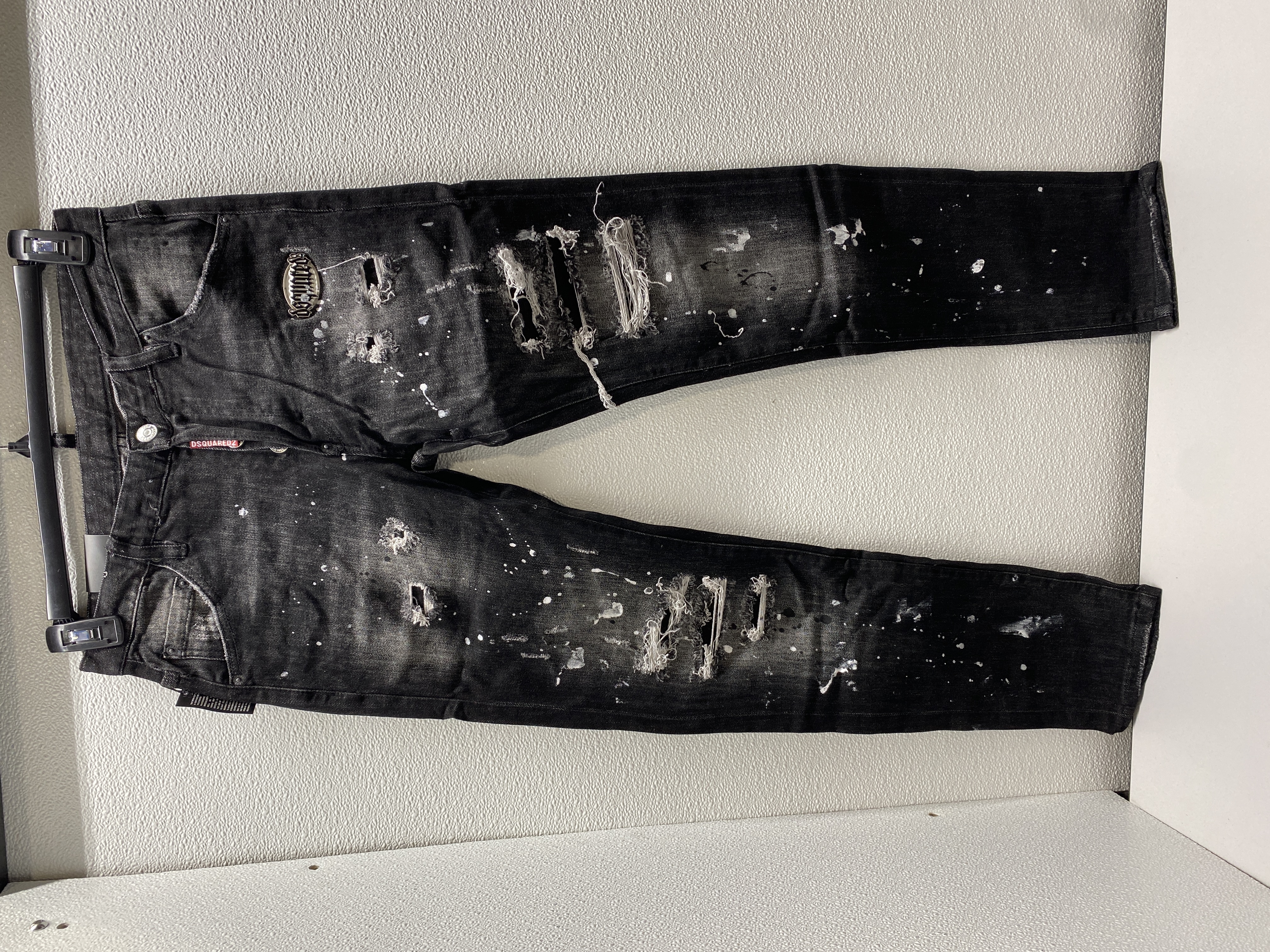 パンツ Rare Dsquared2 Sid Vicious Skater Jeans DSquared2 Mens Sprayed Effect Distressed Skater Jeans Size