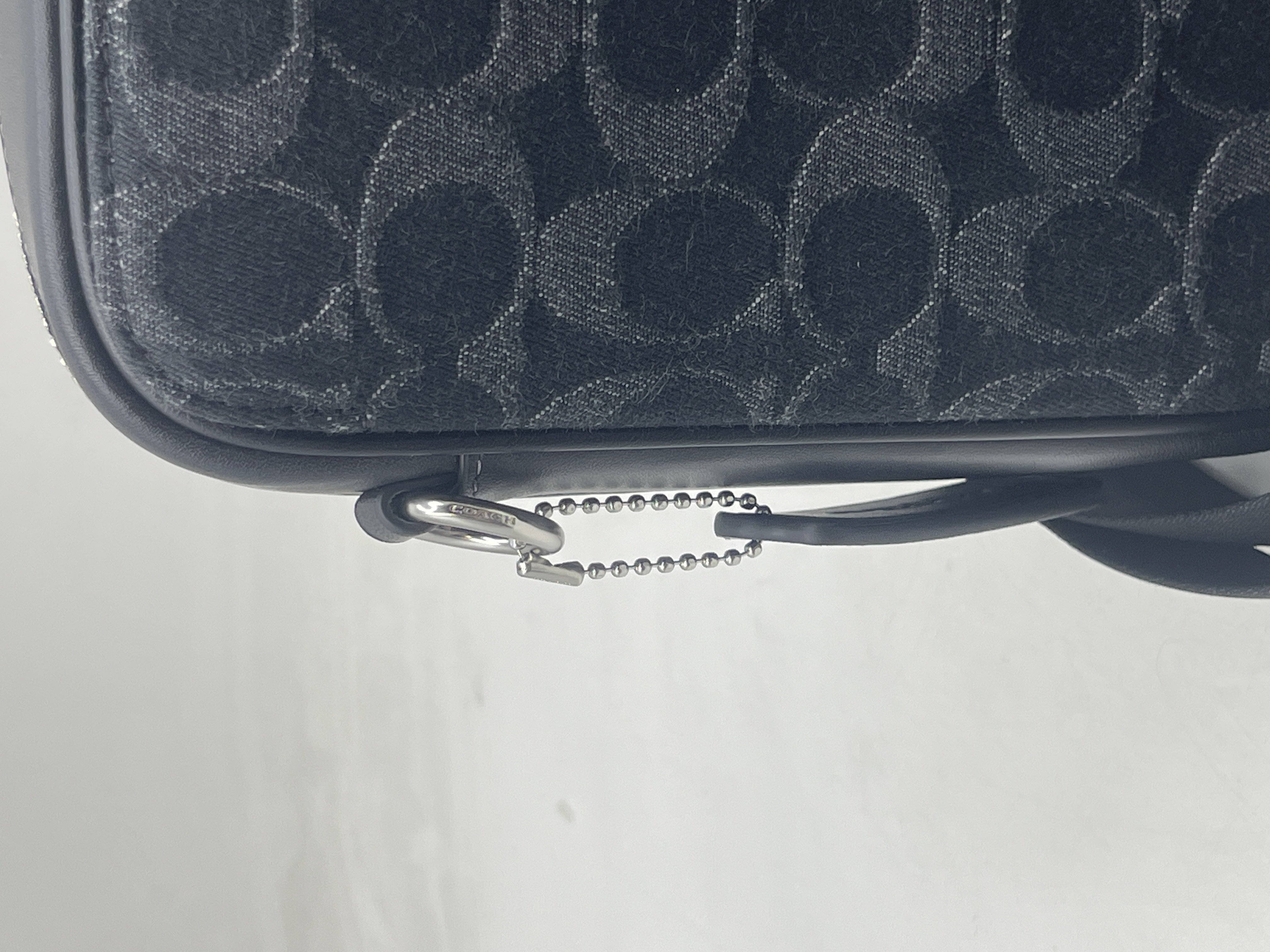 Coach Women's Stanton Crossbody Bag Silver / Black Signature