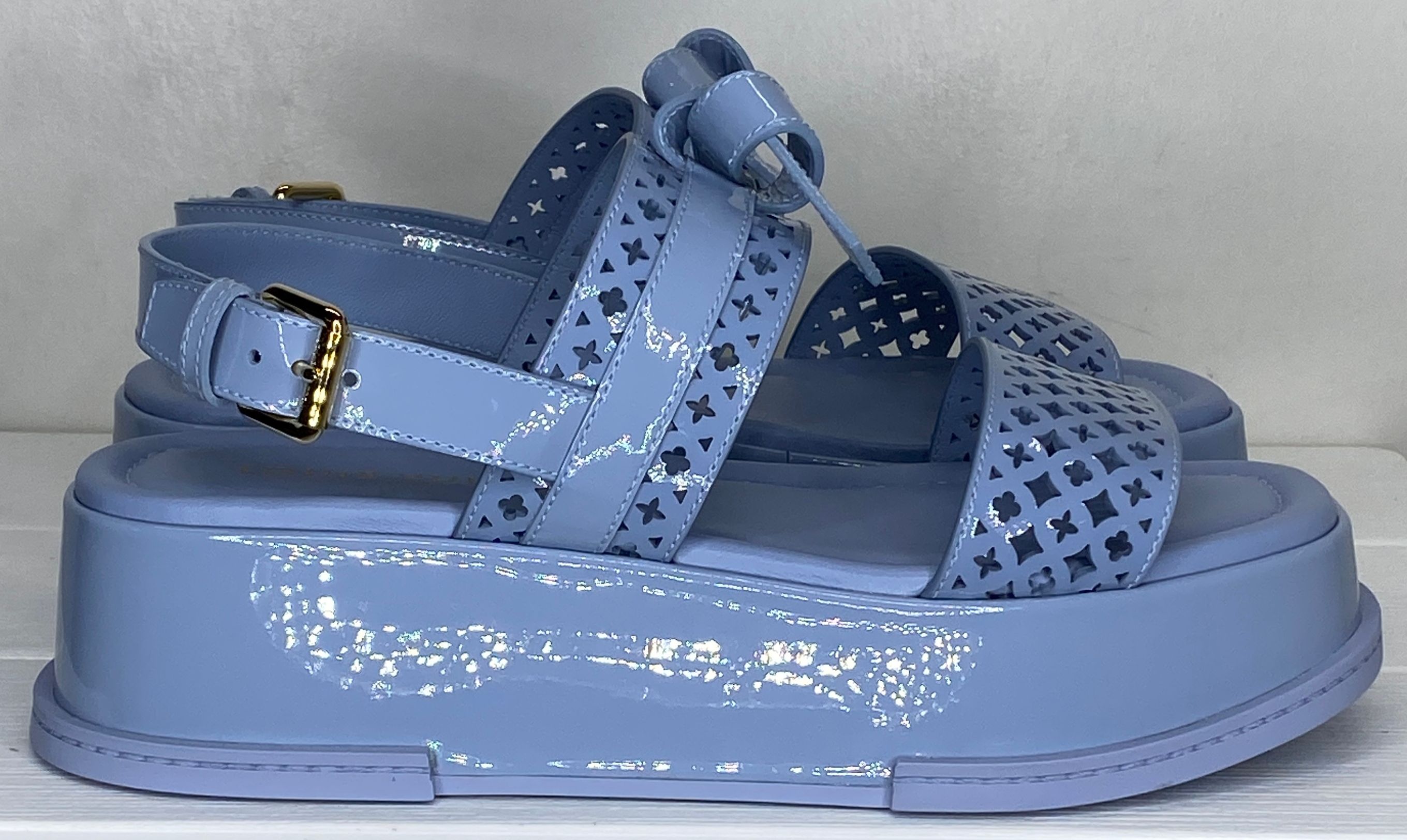 サンダル・ミュール Belted Ribbon Strap Sandals Blue Topshop Velvet Ribbon Lace up Sandal, Blue, Size Women 36