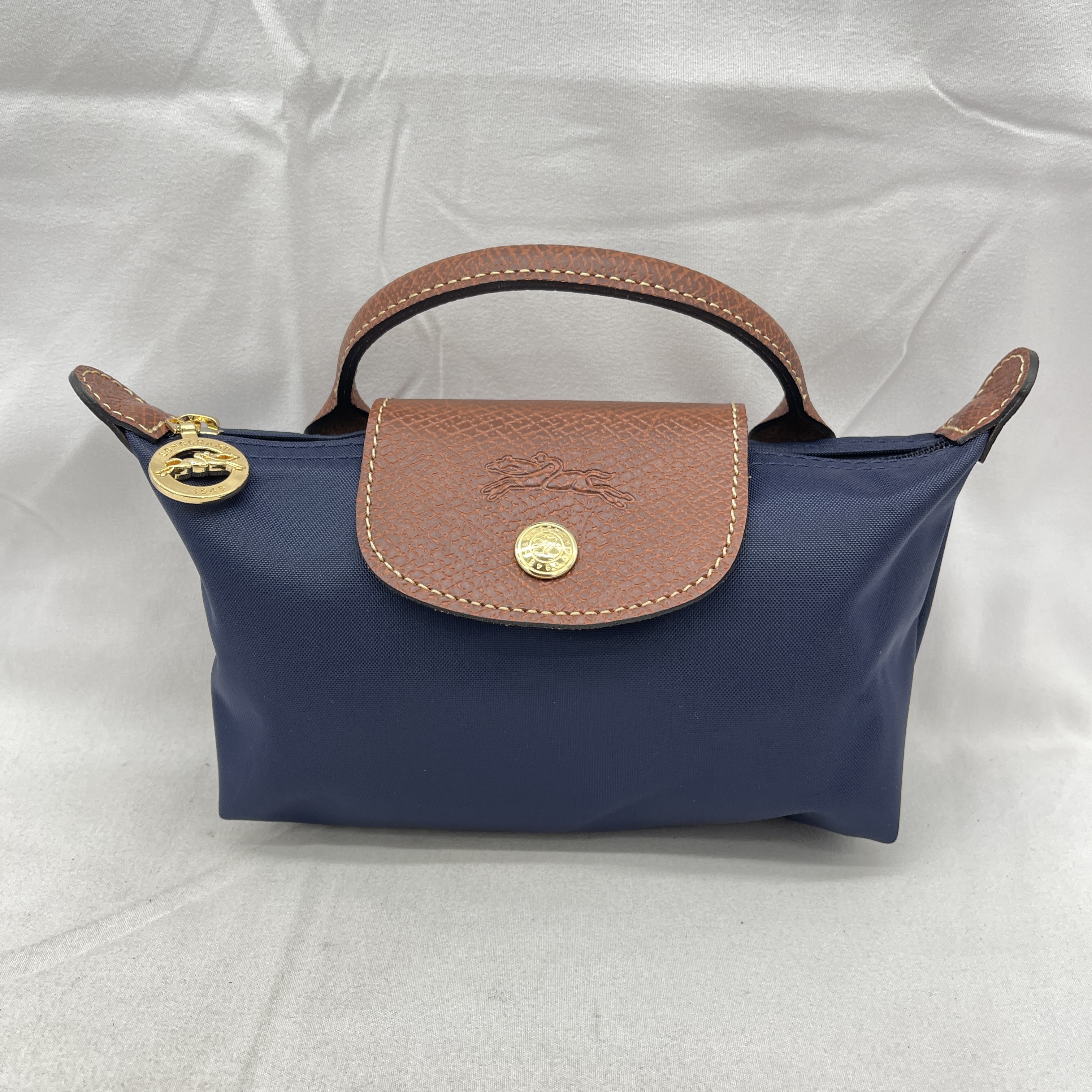 Longchamp Womens Le Pliage Original Pouch W Handle Recycled