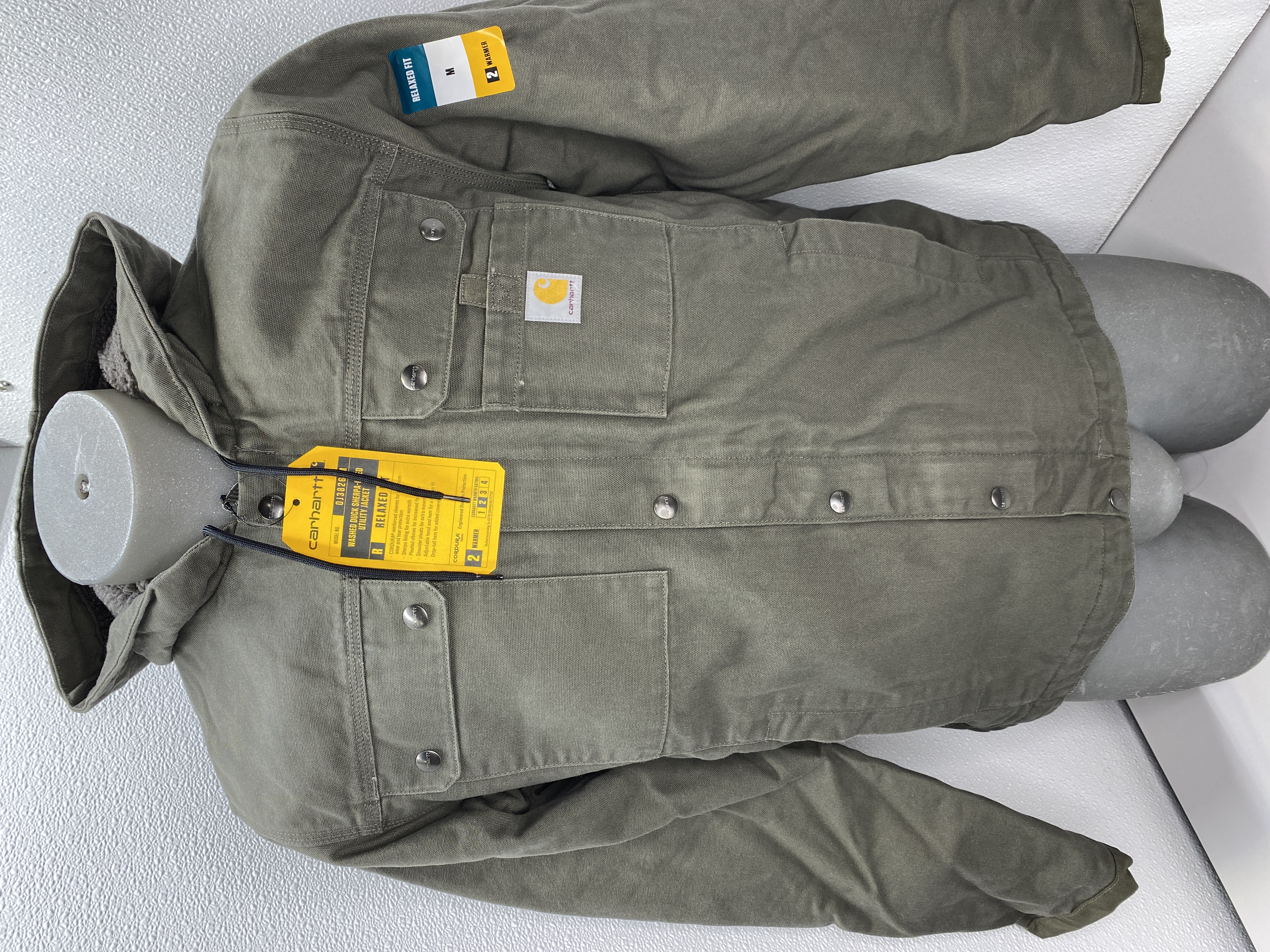 古着　レア　Carhartt Bartlett Duck Jacket Gray Carhartt Washed Duck Bartlett Jacket - Gravel — Dave's New York
