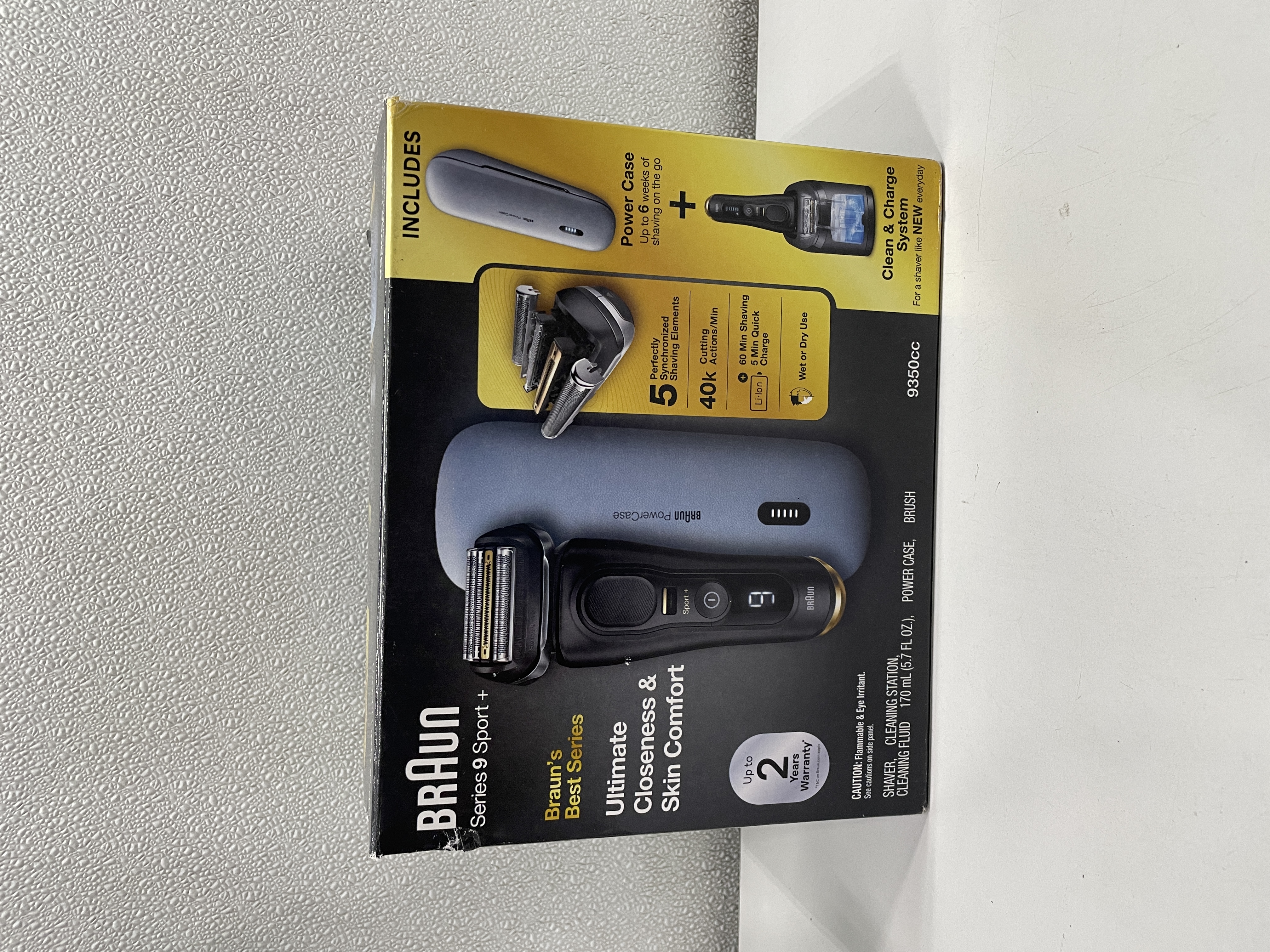 Braun Series 9 Sport + Electric Shaver With Clean And Charge