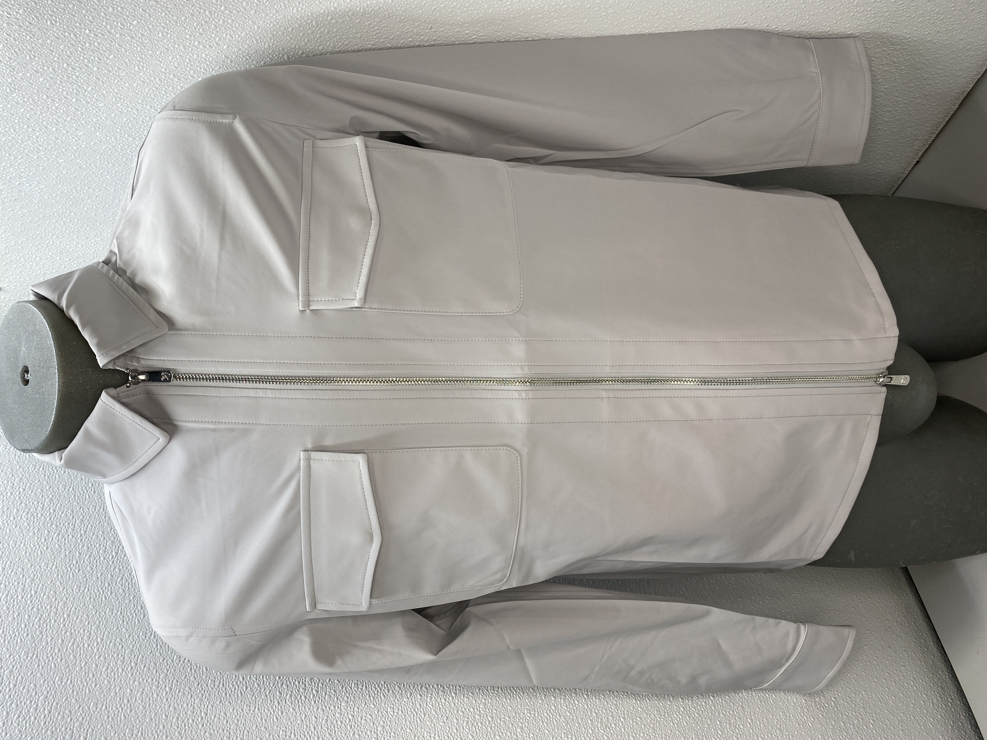 Marco Pescarolo Mens Jacket Light Gray Size 44 Urus Techno Full
