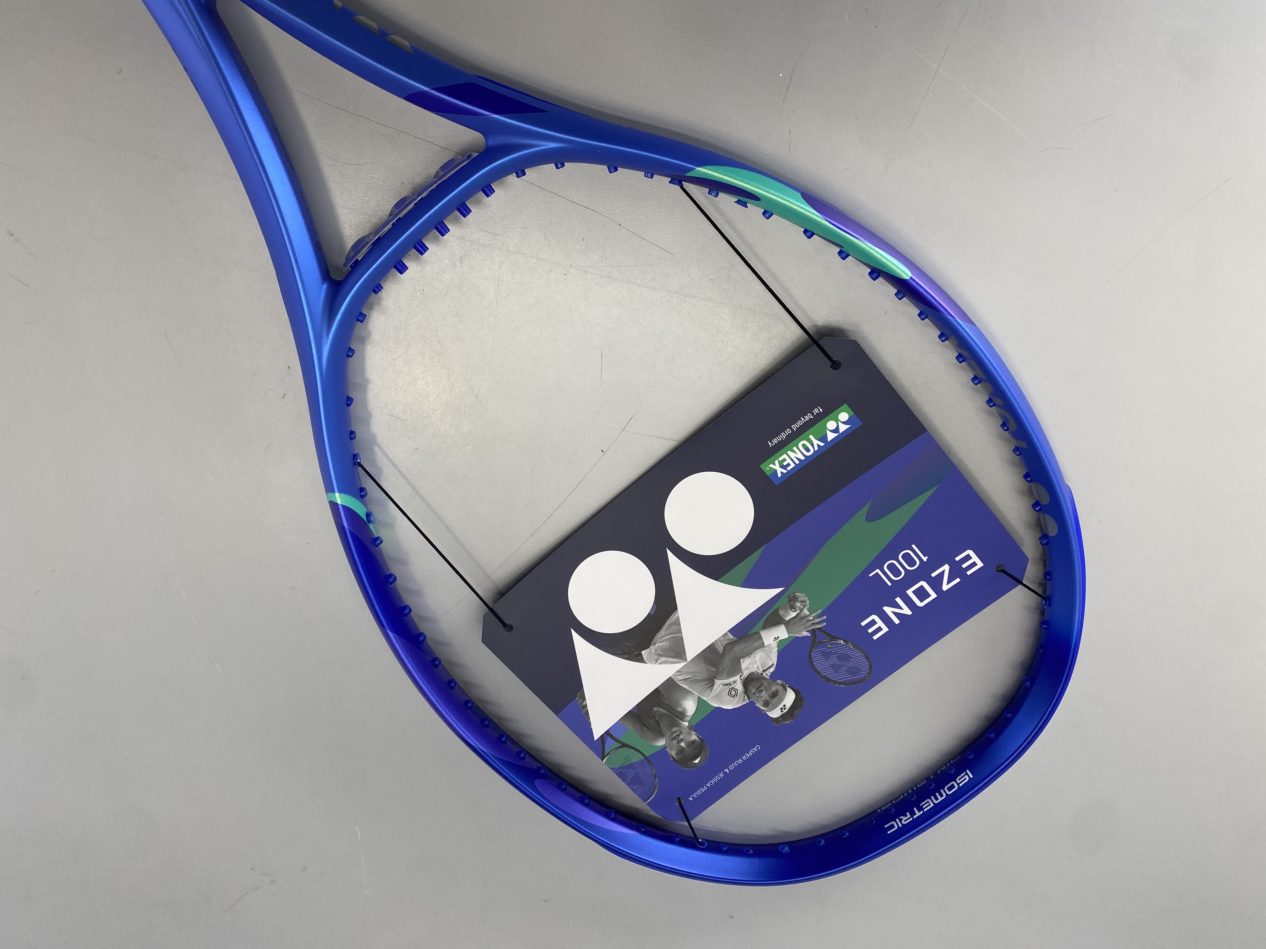 Yonex Ezone 100L 8th Gen 2025 Blast Blue Unstrung 4 1/4 27