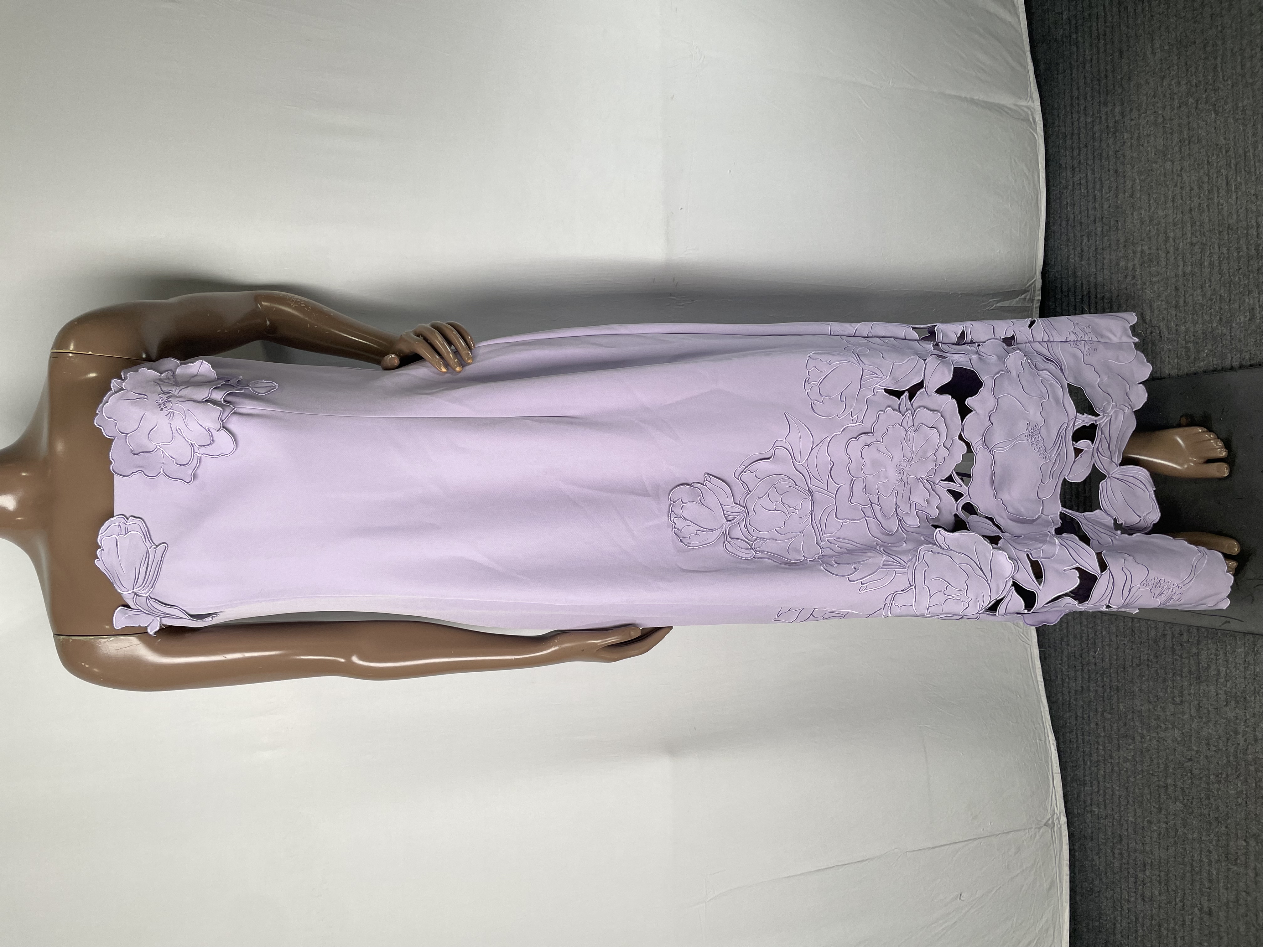 Leo Lin Womens Maxi Dress Lilac Size 10 Rayna Applique Bustier Strapless  Zip | eBay