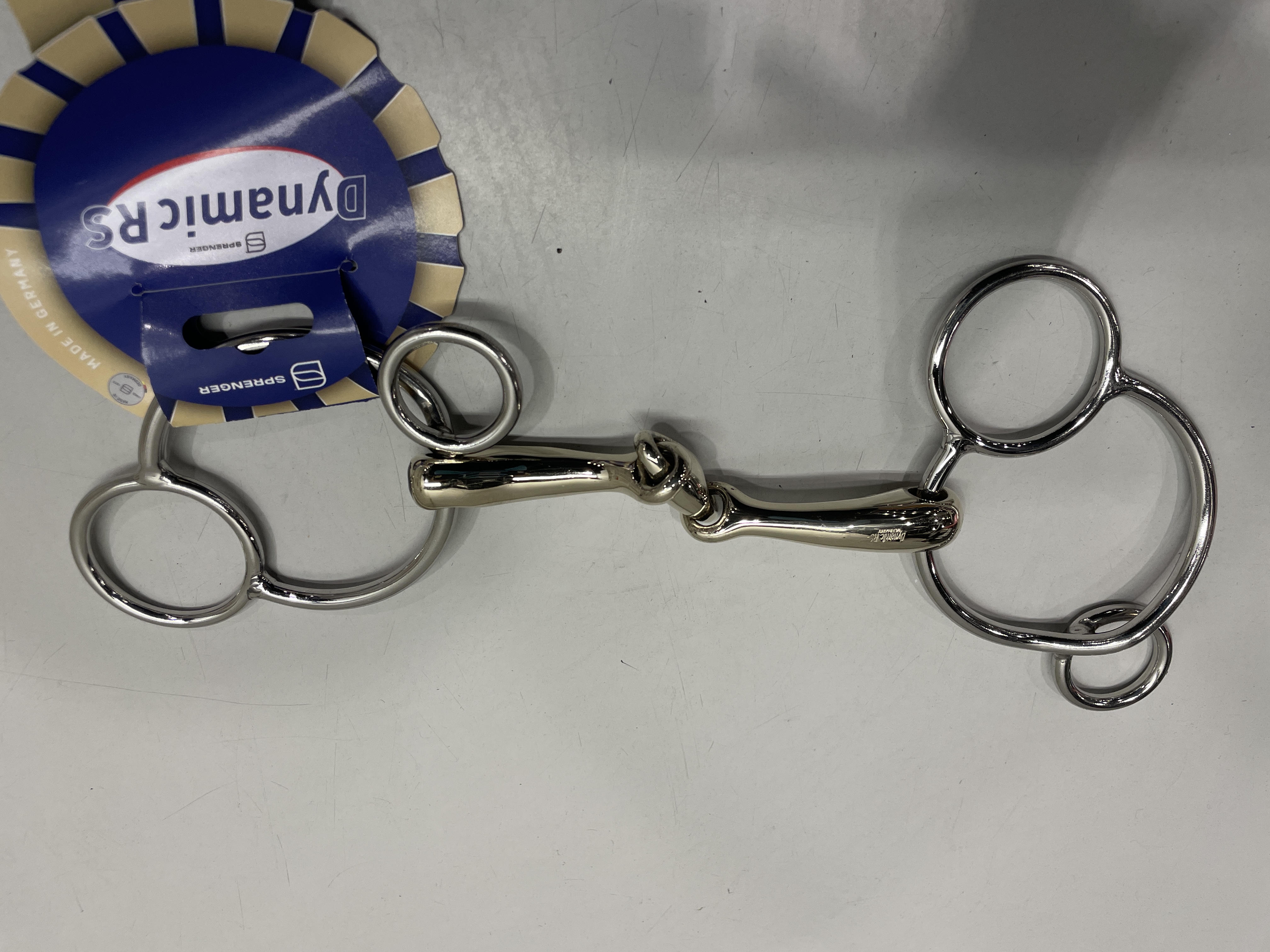 Sprenger Dynamic RS Universal 3-Ring Horse Bit Sensogan Double Broken, 135mm