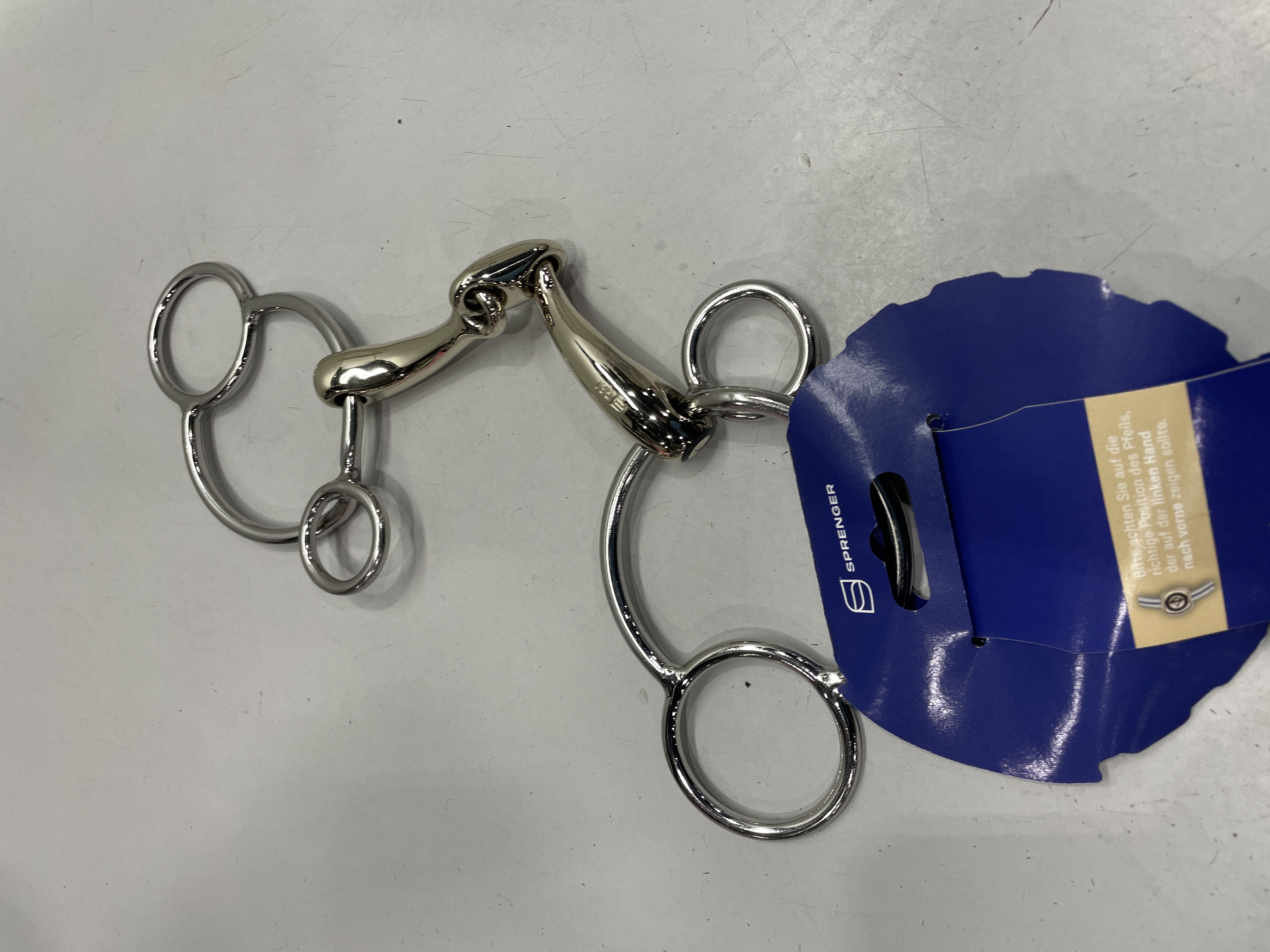 Sprenger Dynamic RS Universal 3-Ring Horse Bit Sensogan Double Broken, 135mm