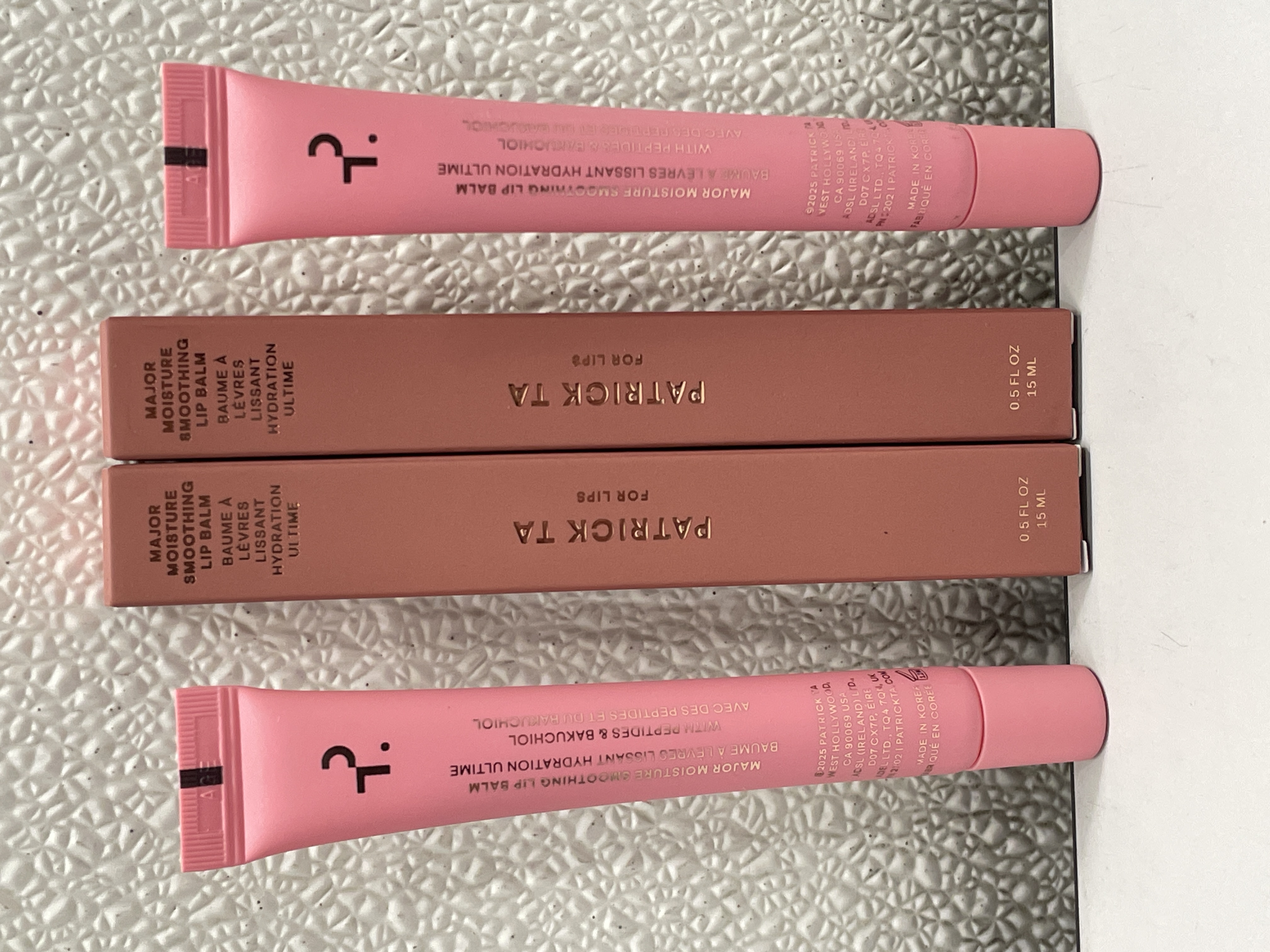 Lot Of 2 Patrick Ta Major Pink Salted Caramel Moisture Smoothing Lip Balm  15ml | eBay