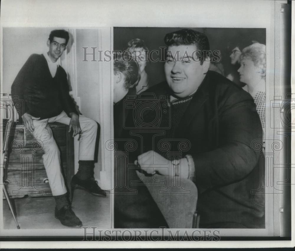 1955 Press Photo Angus Barbieri Before and After His Weight Loss