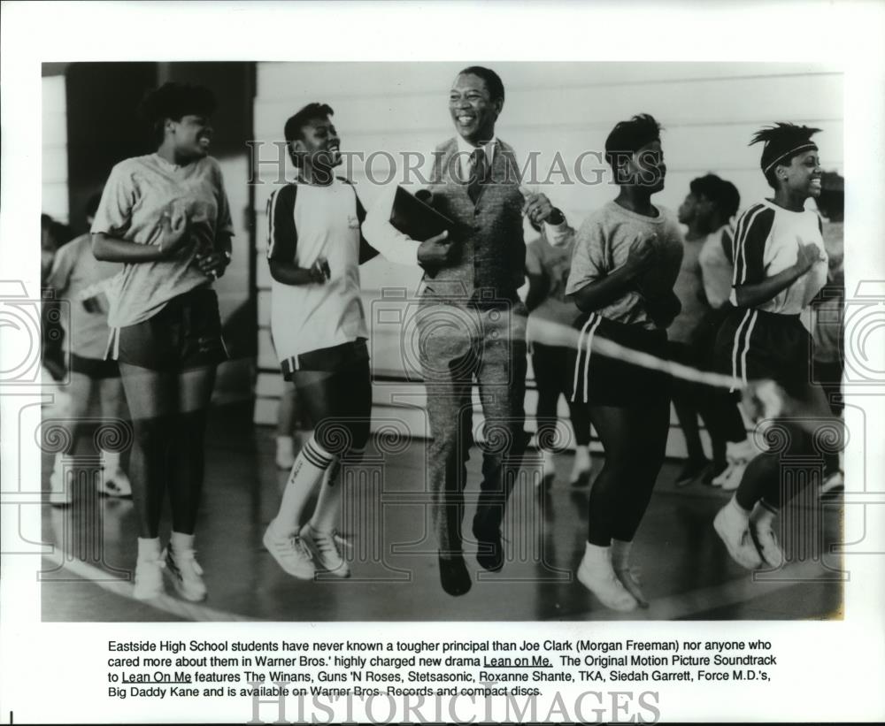 1989 Press Photo Morgan Freeman in Warner Bros drama Lean ...