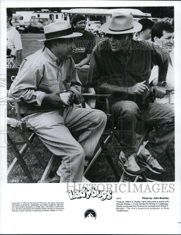 1992 Press Photo Albert S. Ruddy and Sidney J. Furie on the set of Ladybugs. eBay 1992 Press Photo Albert S. Ruddy and Sidney J. Furie on the set of Ladybugs. eBay