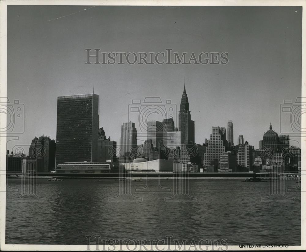 パステル画 ニューヨーク 1956 Press Photo The New York Skyline - cvb20283 | eBay