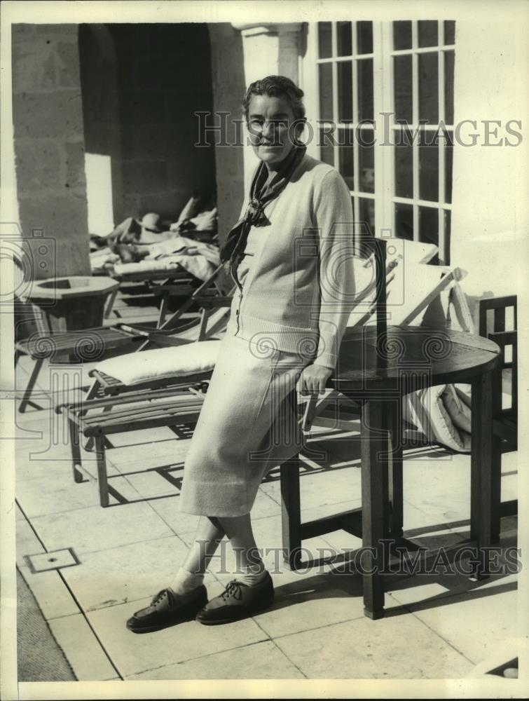 1935 Press Photo Mrs. Dorothy Campbell Hurd former Golf Champion