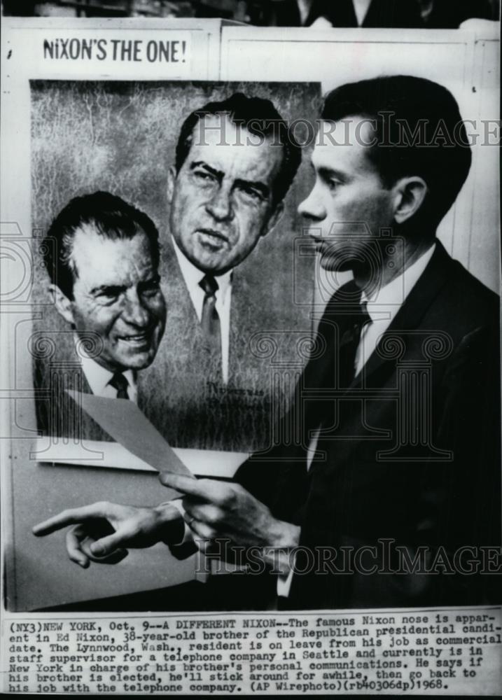 1968 Press Photo Ed Nixon, brother of Richard Nixon - spw08521 | eBay