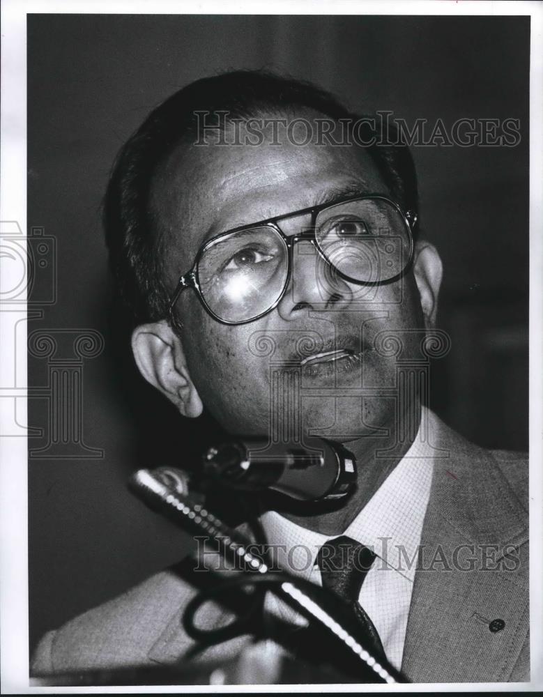 RiSaO＊❤️ 1991 Press Photo Rotary Club President Rajendo Saboo