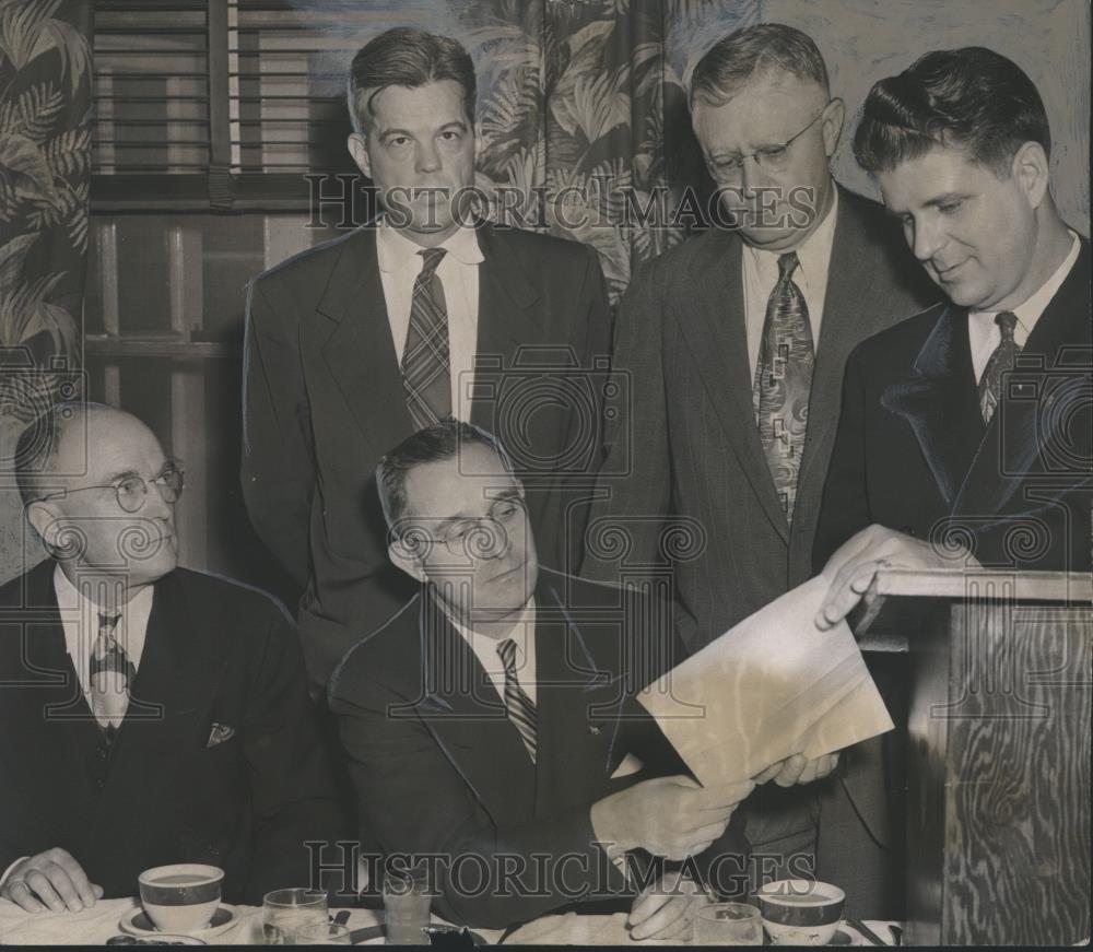 1951 Press Photo Jefferson legislators at Junior Chamber of Commerce