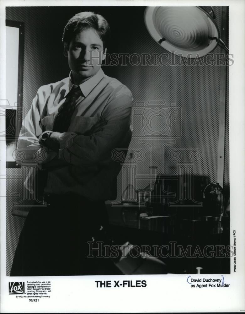 1994 Press Photo David Duchovny as Agent Fox Mulder in The X-Files