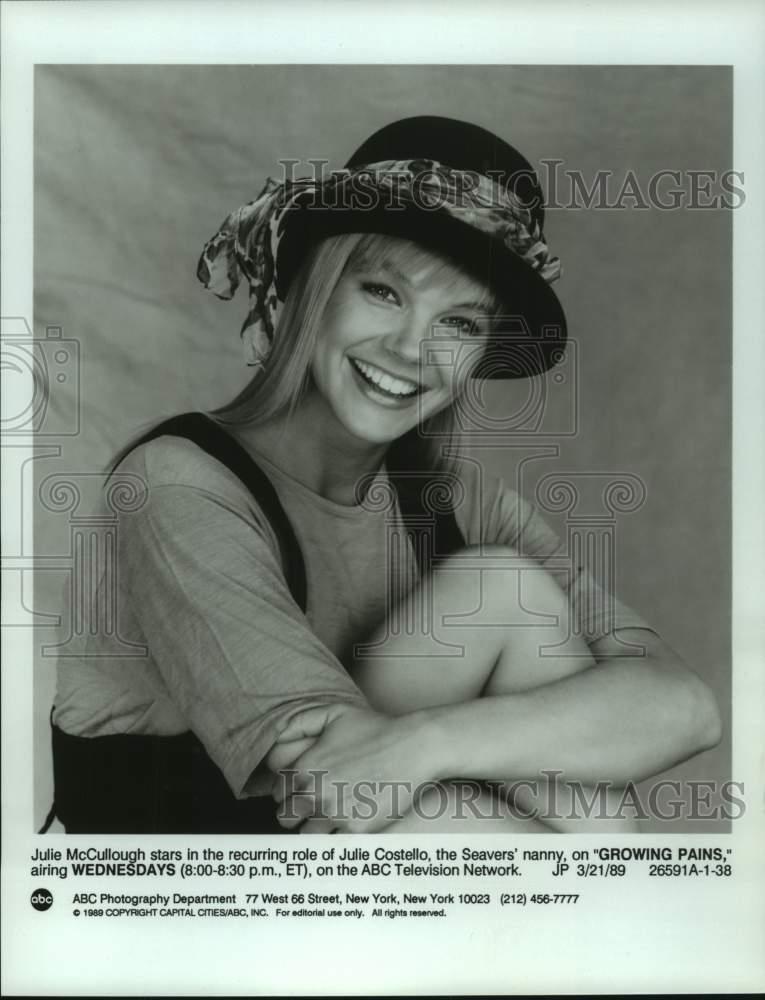 1989 Press Photo Actress Julie McCullough stars in ...