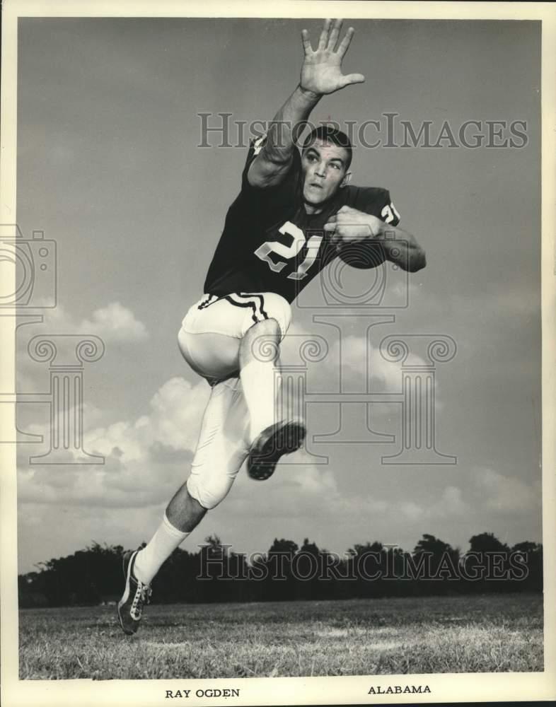 Details About 1964 Press Photo Alabama Football Player Ray Ogden Runs With The Ball On Field