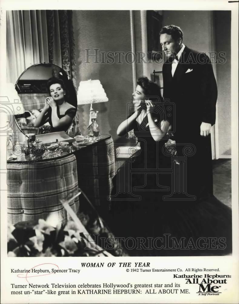 OP-946 8X10 PHOTO SPENCER TRACY AND KATHARINE HEPBURN IN "WOMAN OF THE YEAR" 