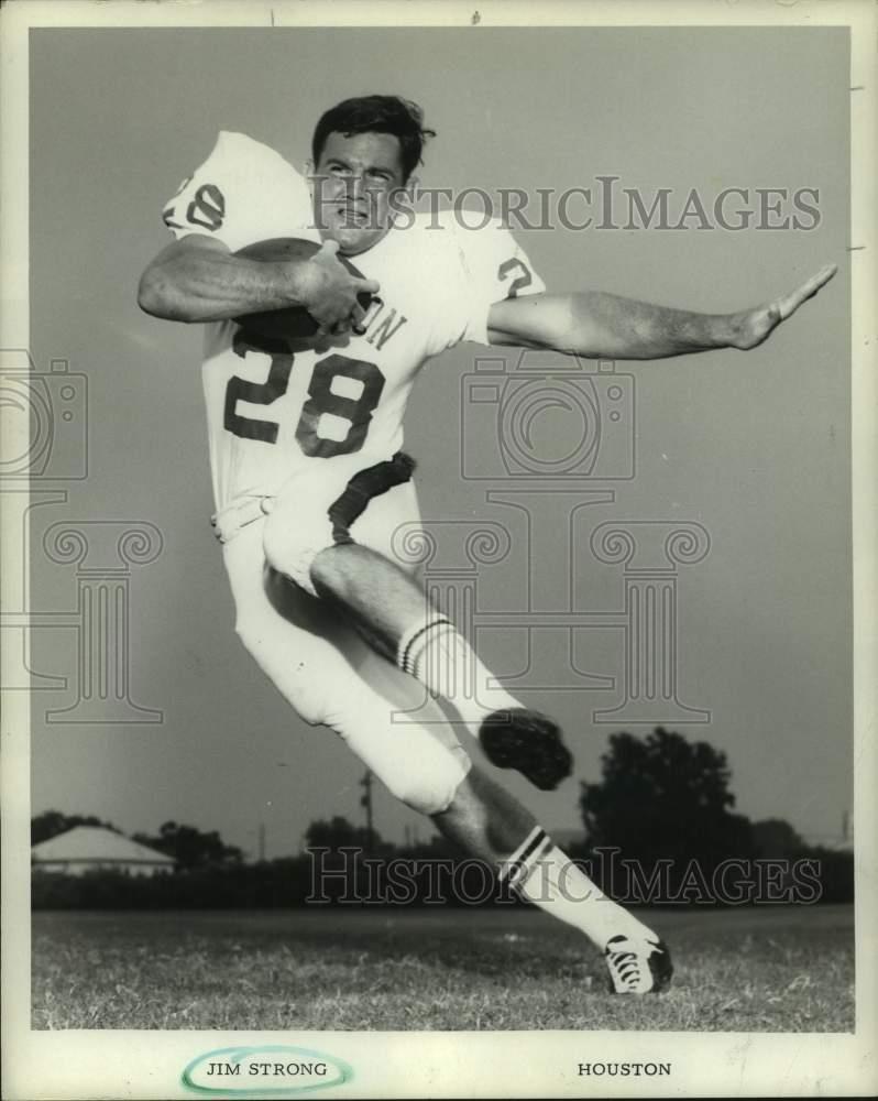 Details About 1970 Press Photo Houston Football Player Jim Strong Hcs20519