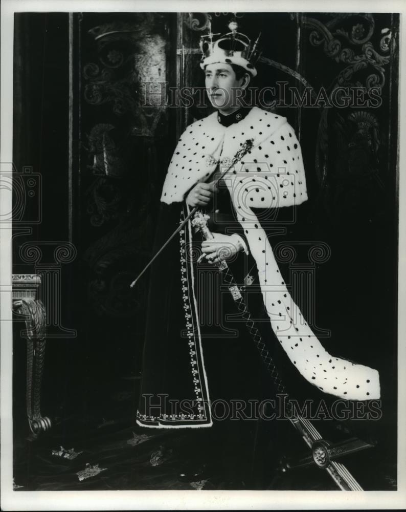 1969 Press Photo Prince Charles, Coronation of the Price of Wales