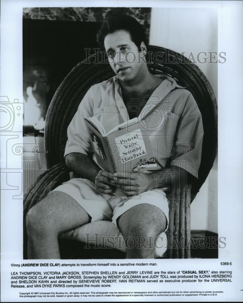 1987 Press Photo Andrew Dice Clay In A Scene From Casual Sex