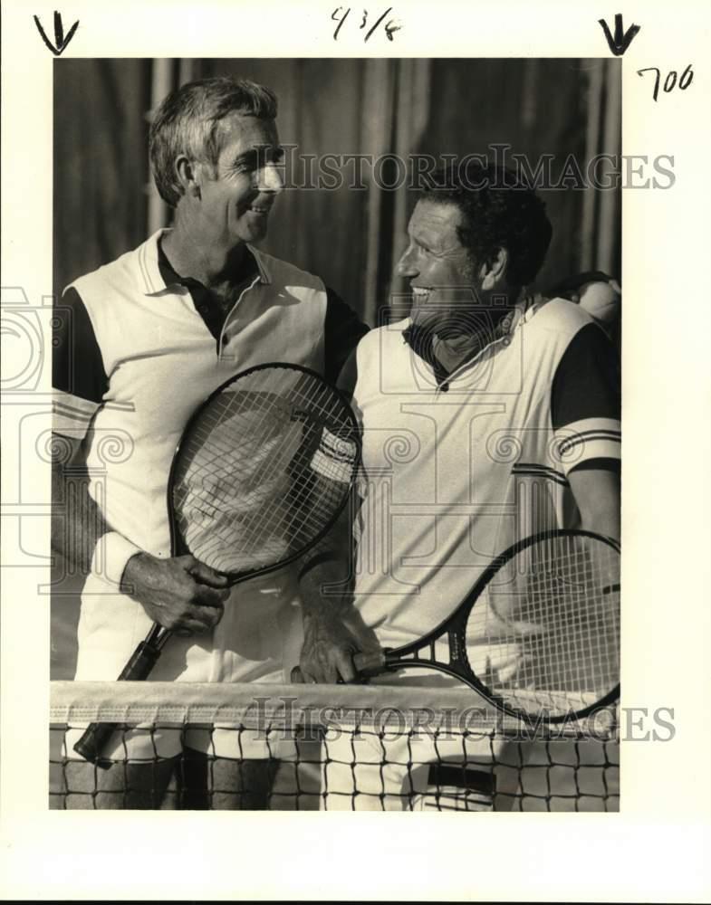 1980 Press Photo Tennis Doubles Team Russell Seymour, Jason Morton